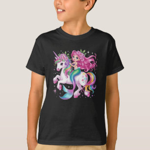 Meerjungfrau Rafting A Einhorn Girls - Kinder im A T-Shirt