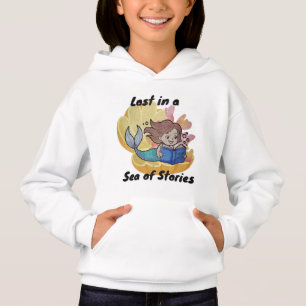 Meerjungfrau Reading Book Under Sea Hoodie