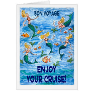 Meerjungfrau-"Reise" Karte für eine Kreuzfahrt