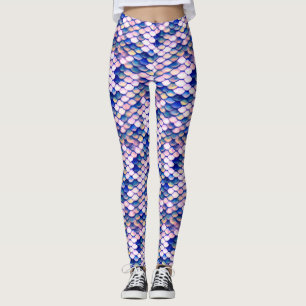 Meerjungfrau-Rosen-Haut-Muster Leggings