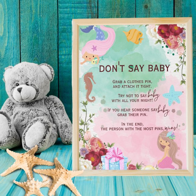 Meerjungfrau sagt kein Baby-Spiel Poster (Von Creator hochgeladen)