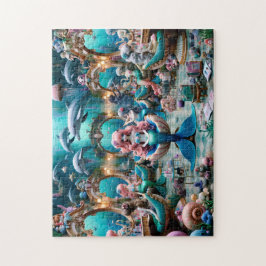 Meerjungfrau-Salon-Tag Unterwasser-Eleganz Ozean-G Puzzle