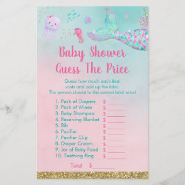 Meerjungfrau schätzt das Preisduschenspiel