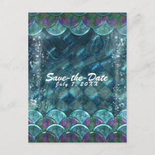 Meerjungfrau-Schuppen Unter dem Meer-Party Termin  Ankündigungspostkarte