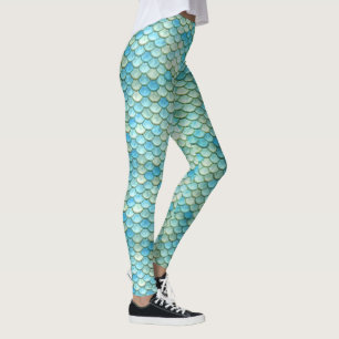Meerjungfrau Schwanz Scales Beach Leggings