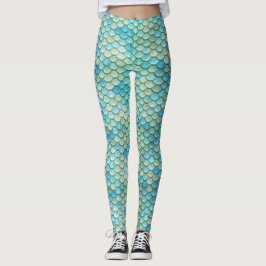 Meerjungfrau Schwanz Scales Beach Leggings