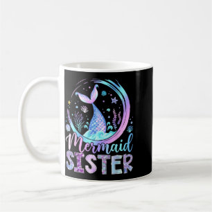Meerjungfrau Schwester Lustiges Geburtstagsmädchen Kaffeetasse