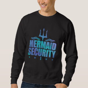 Meerjungfrau-Sicherheit Lustiger Papa Mama Meerjun Sweatshirt