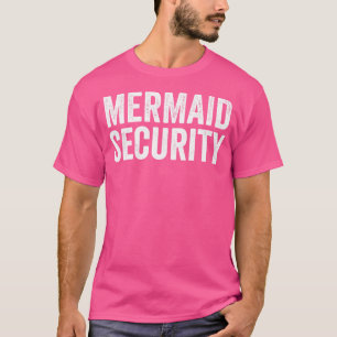 Meerjungfrau Sicherheits Lustiges Schwimmen T-Shirt
