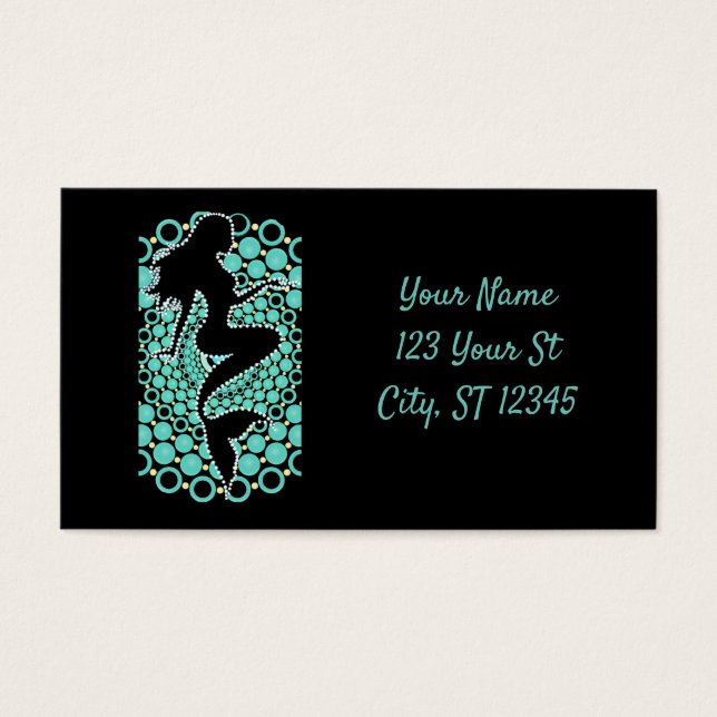 Meerjungfrau-Silhouette in Blasen Thunder_Cove (Vorderseite)