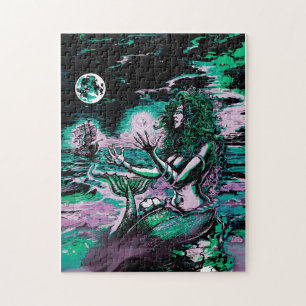 Meerjungfrau-Sirene-Atlantis-Perle Puzzle