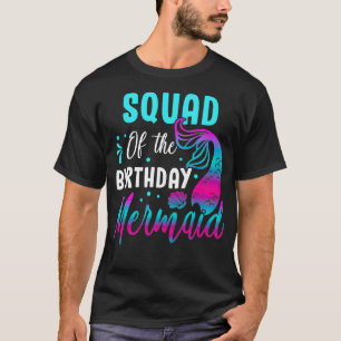 Meerjungfrau-Squad des Geburtstags-Matching-Party T-Shirt