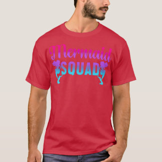 Meerjungfrau-Squad-Party für Frauen und Mädchen T-Shirt