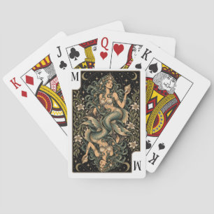 Meerjungfrau, Sternenlicht Tarot Kunst Spielkarten