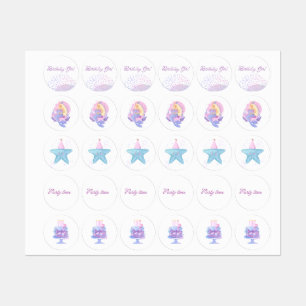 Meerjungfrau-Sticker-Set Etiketten