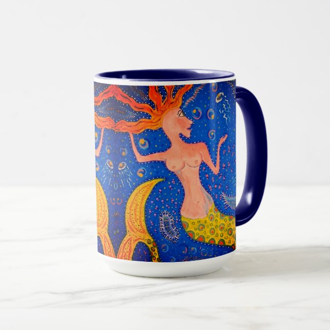 Meerjungfrau-Tasse Tasse (VorderseiteRechts)