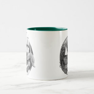 Meerjungfrau-Tasse Zweifarbige Tasse