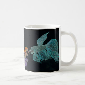 Meerjungfrau und Betafisch-Tasse Tasse