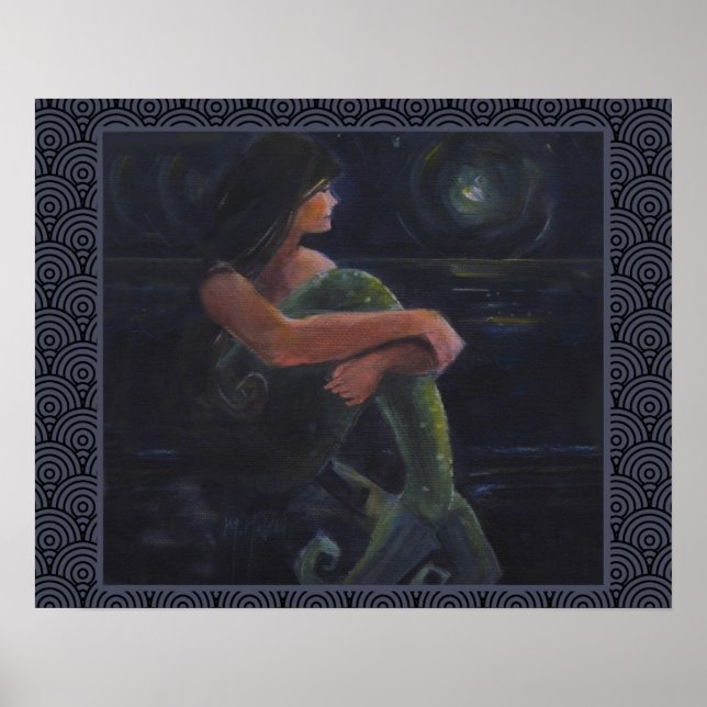 Meerjungfrau und der Mond Poster (Vorne)