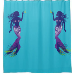 Meerjungfrau und Golden Hook Duschvorhang