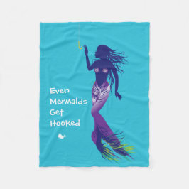 Meerjungfrau und Golden Hook Fleecedecke