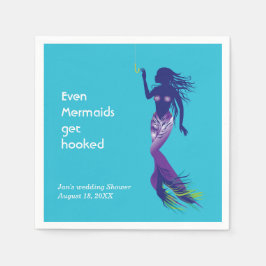 Meerjungfrau und Golden Hook Serviette