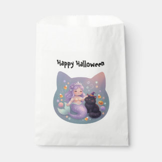Meerjungfrau und Katze Halloween Charm Geschenktütchen