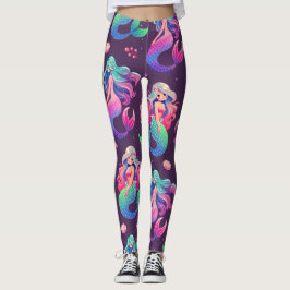 Meerjungfrau und Meeresmotive Leggings