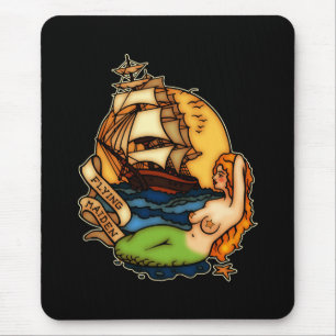 Meerjungfrau-und Piraten-Schiff Mousepad