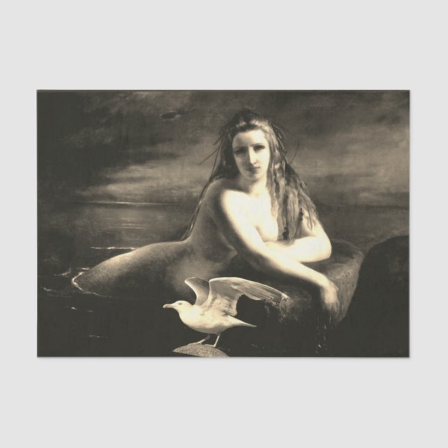 Meerjungfrau und Seagull Geschenkpapier Seidenpapier (Vorderseite)