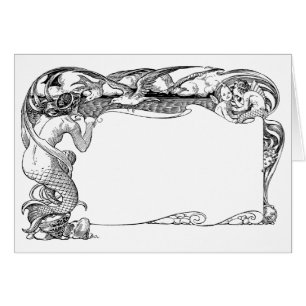 Meerjungfrau und Seemöwen