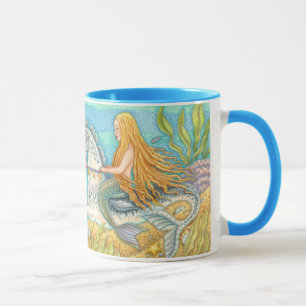 Meerjungfrau und Seepferd Merhorse Fantasy Tasse