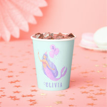 Meerjungfrau unter dem Meer Geburtstag Girl Blue P