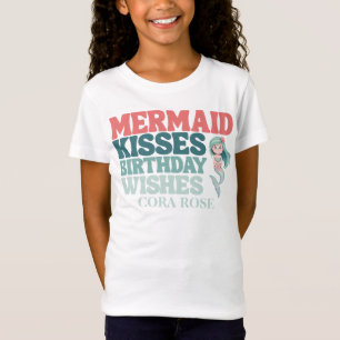 Meerjungfrau Unter dem Meer Geburtstag Mädchen T-Shirt