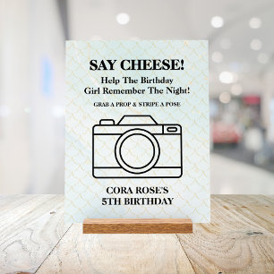 Meerjungfrau Unter Dem Meer Mädchen Geburtstagsfei Acrylschild