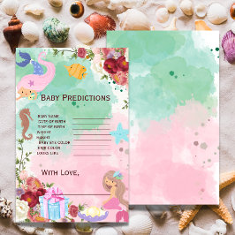 Meerjungfrau unter dem Sea Baby Shower Predictions