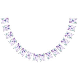 Meerjungfrau unter der Geburtstagspartei Wimpelkette