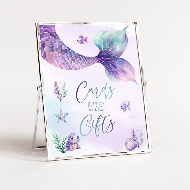 Meerjungfrau unter Meereskarten und Geschenke Poster (Von Creator hochgeladen)