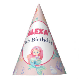 Meerjungfrau-Unterwasser-Geburtstag Partyhütchen