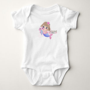 Meerjungfrau Vibes Baby Strampler