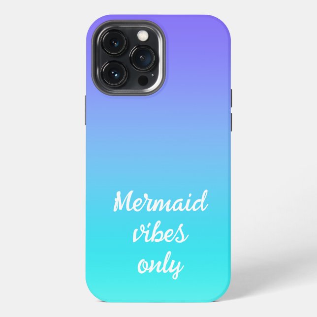 Meerjungfrau-Vibes Only Gradient Case-Mate iPhone- iPhone Hülle (Rückseite)