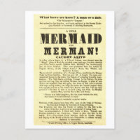 Meerjungfrau Vintage Show Poster Kuriosität