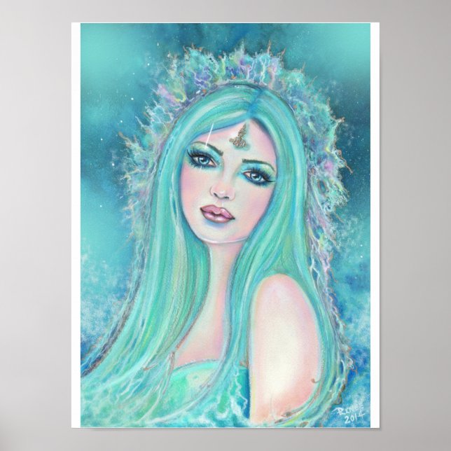 Meerjungfrau von Renee Lavoie Poster (Vorne)