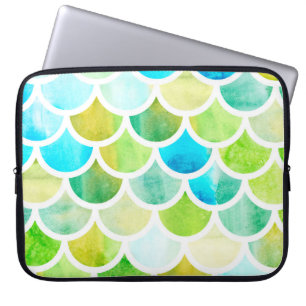Meerjungfrau-Waage. Aquarellfischwaage Helle Summe Laptopschutzhülle