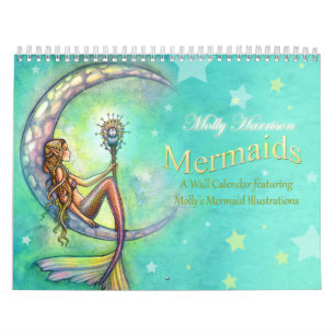 Meerjungfrau-Wandkalender durch Molly Harrison Kalender