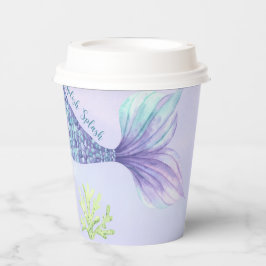 Meerjungfraudusche Pappbecher