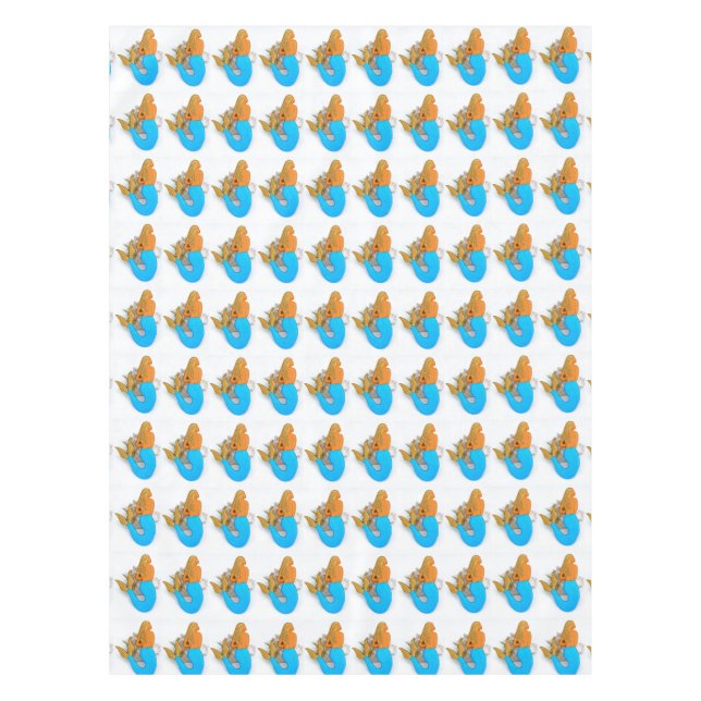 Meerjungfrauen aus blauem Schwanz Tischdecke (Vorderseite)