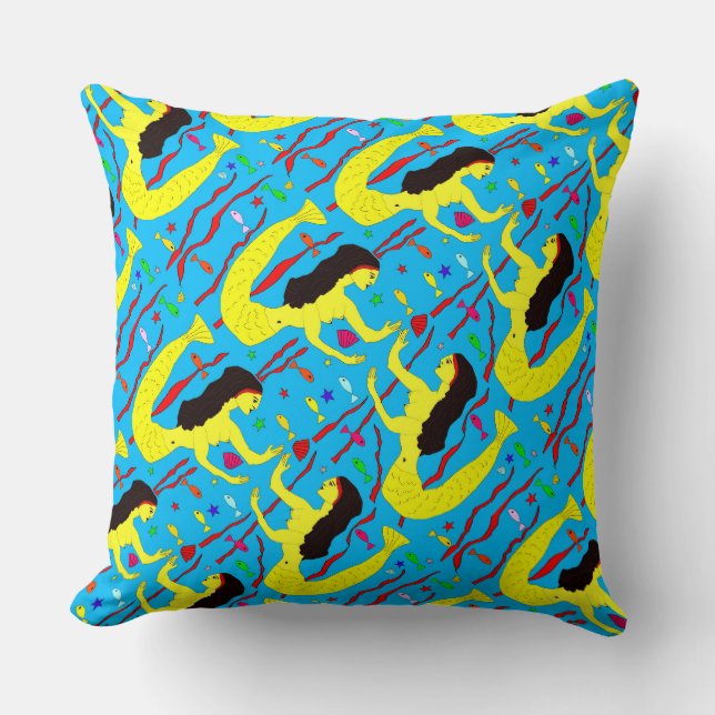 Meerjungfrauen Kissen (Vorderseite)