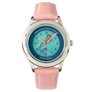 Meerjungfrauen mit Türkiszirkel mit langweiliger H Armbanduhr