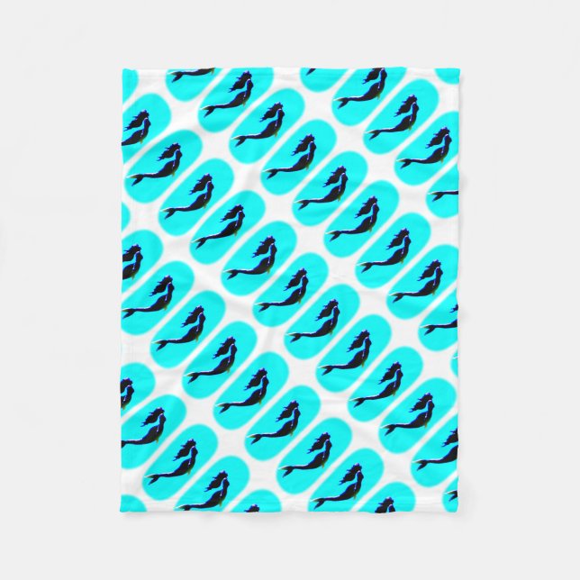 Meerjungfrauen steigen fleecedecke (Vorderseite)